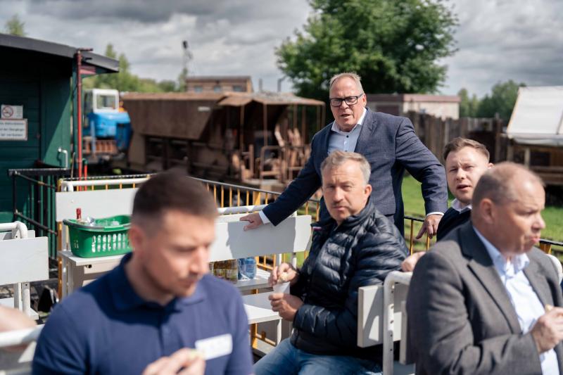 Einweihung der neuen Endhaltestelle der Meuselwitzer Kohlebahn am 31.07.2025