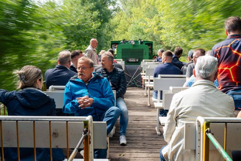 Einweihung der neuen Endhaltestelle der Meuselwitzer Kohlebahn am 31.07.2025