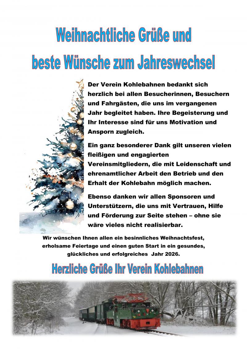 Weihnachten und Silvester 2025/2026