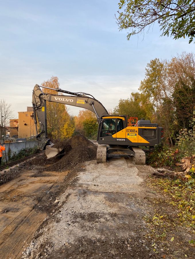 Bagger im Einsatz 