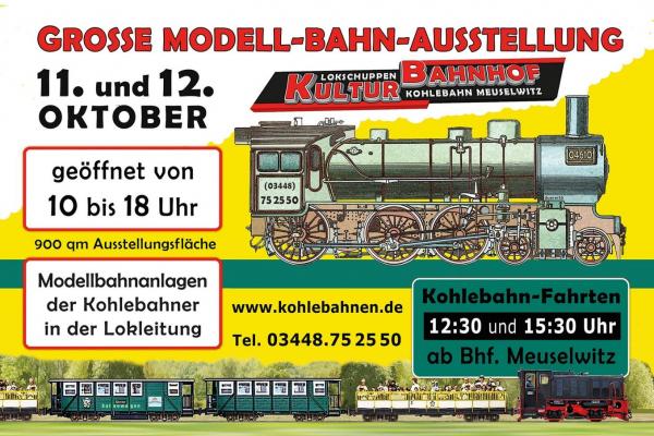 Große Modellbahn Ausstellung 11.und 12. Oktober 2025