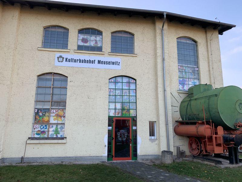 Großer Adventskalender am Lokschuppen Meuselwitz