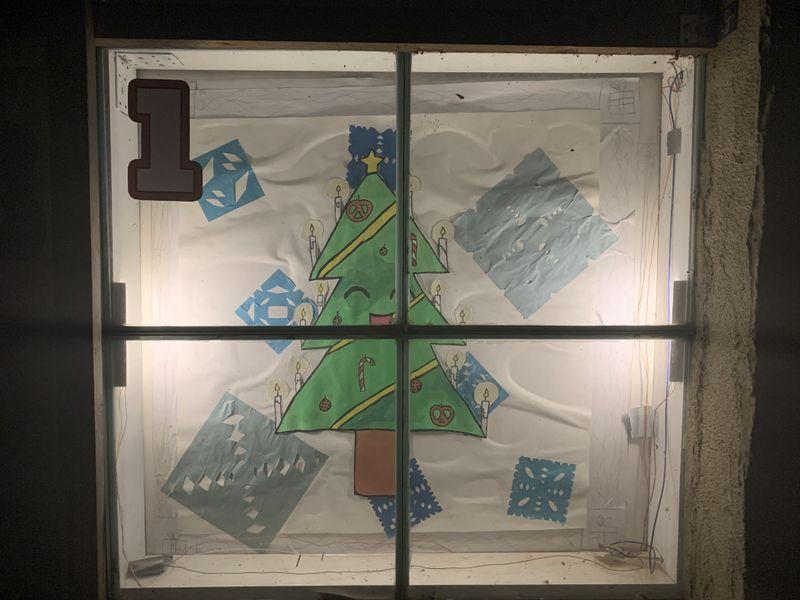 Großer Adventskalender am Lokschuppen Meuselwitz