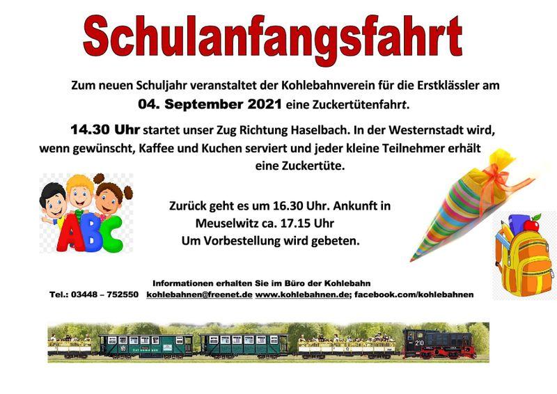 Schulanfangsfahrt und Malwettbewerb
