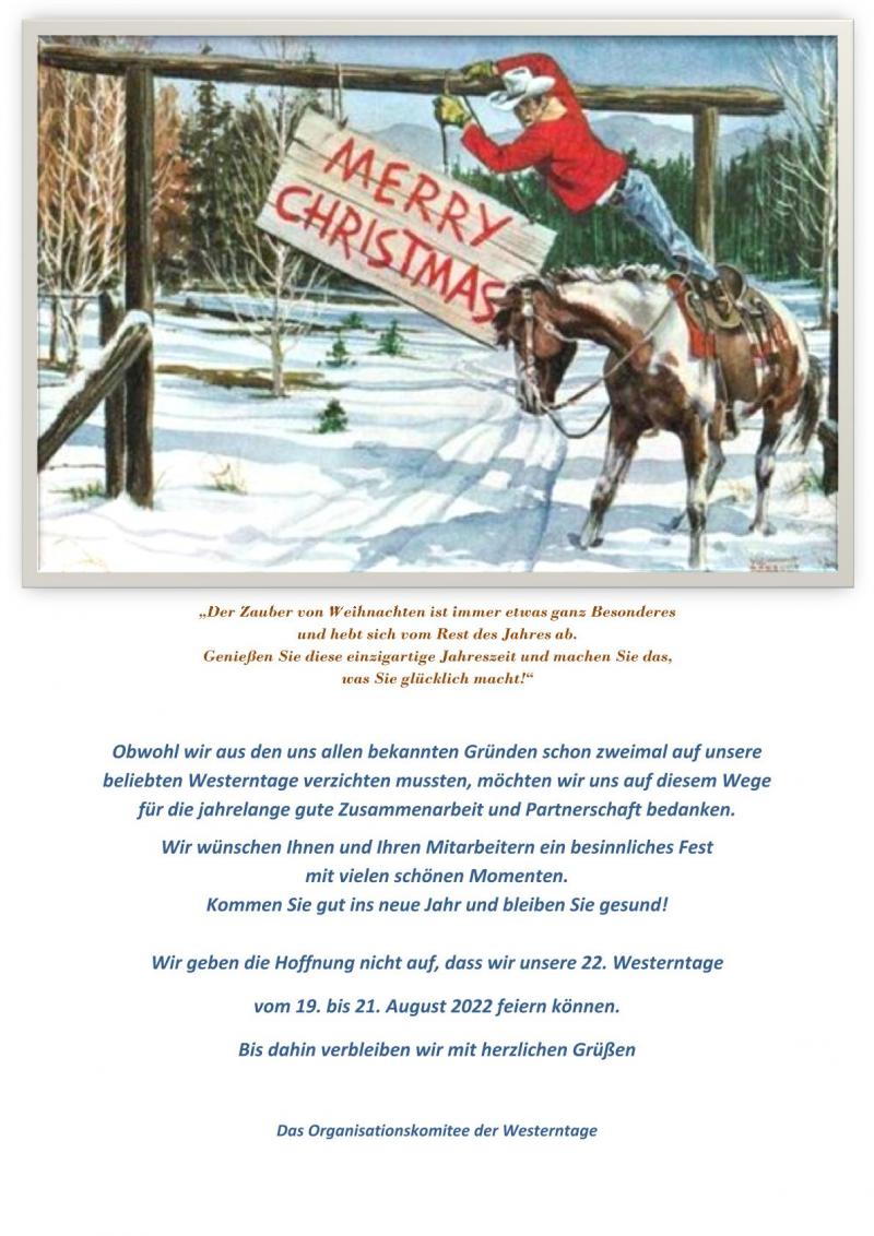 Weihnachtsgrüße zum Jahreswechsel 2021/2022