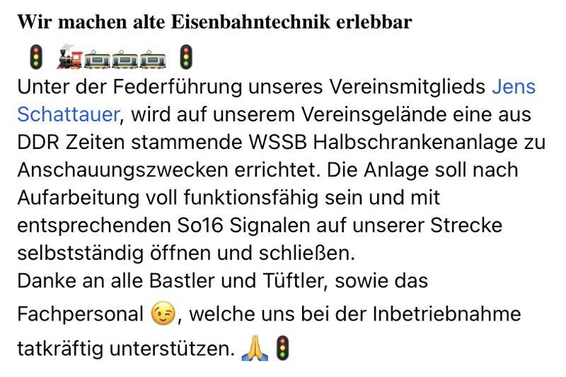 Rekonstruktion Schrankenanlage