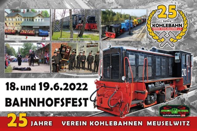 25 Jahre Verein Kohlebahnen e.V. Bahnhofsfest & Anreise