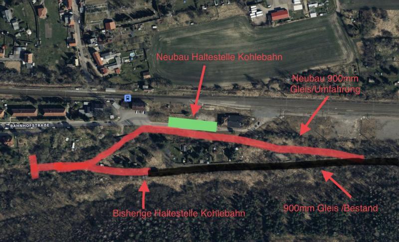 Neubau der Endhaltestelle in Regis-Breitingen