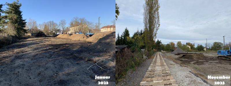 Neubau der Endhaltestelle in Regis-Breitingen