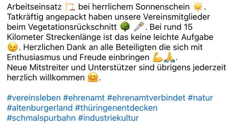 Arbeitseinsatz Januar 2024